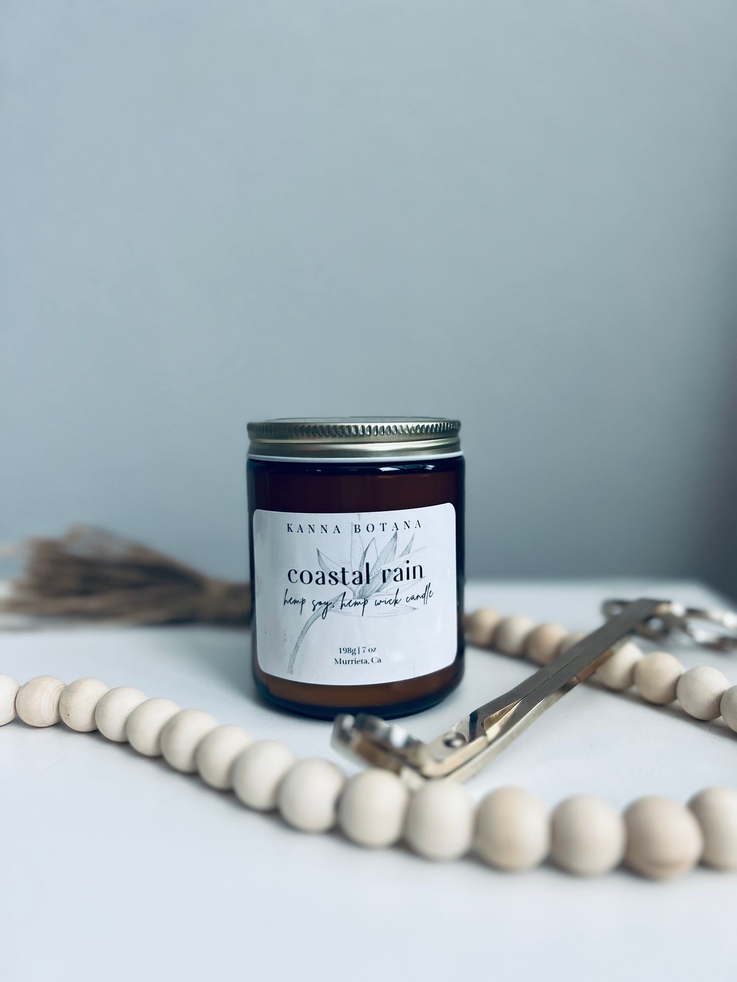 Coastal Rain Hemp Soy Wax Candle