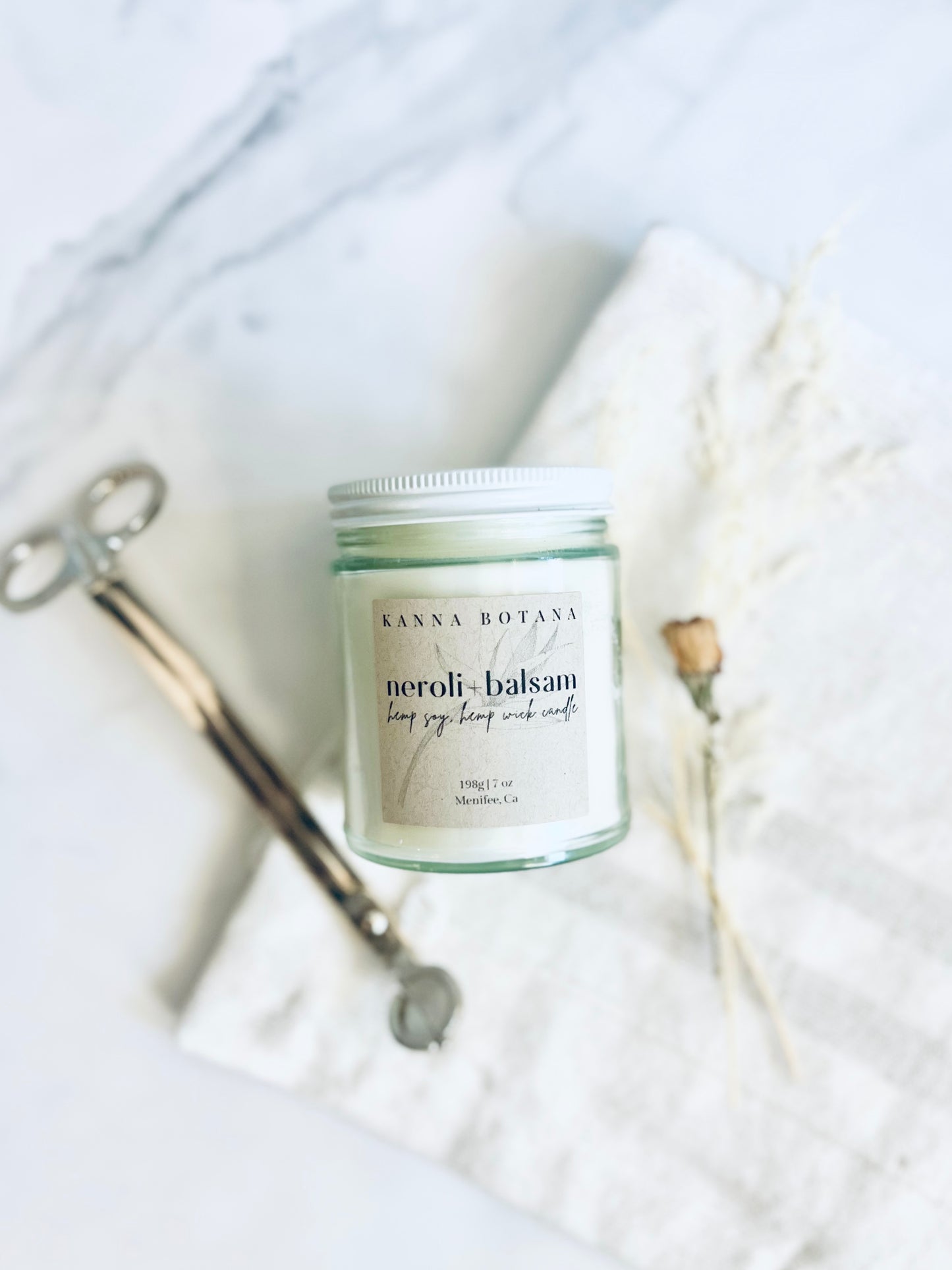 Neroli + Balsam Hemp Soy Wax Candle