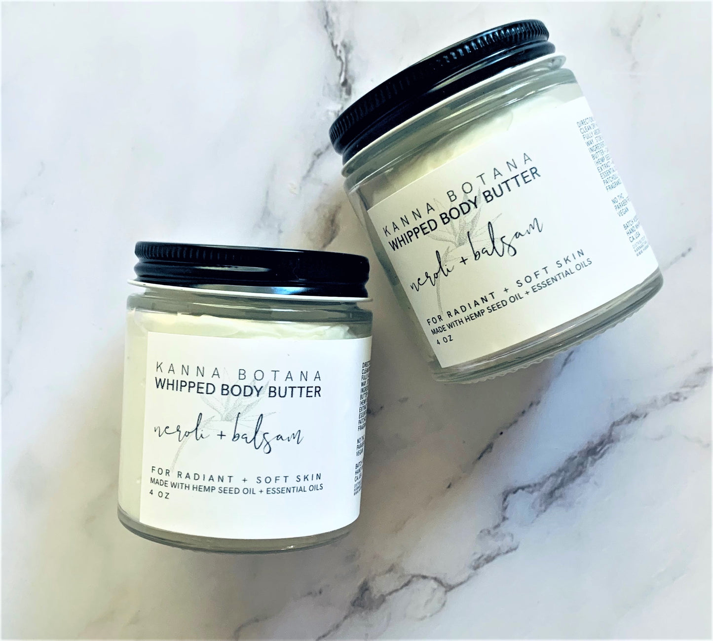 Neroli and Balsam Hemp Infused Whipped Body Butter by Kanna Botana
