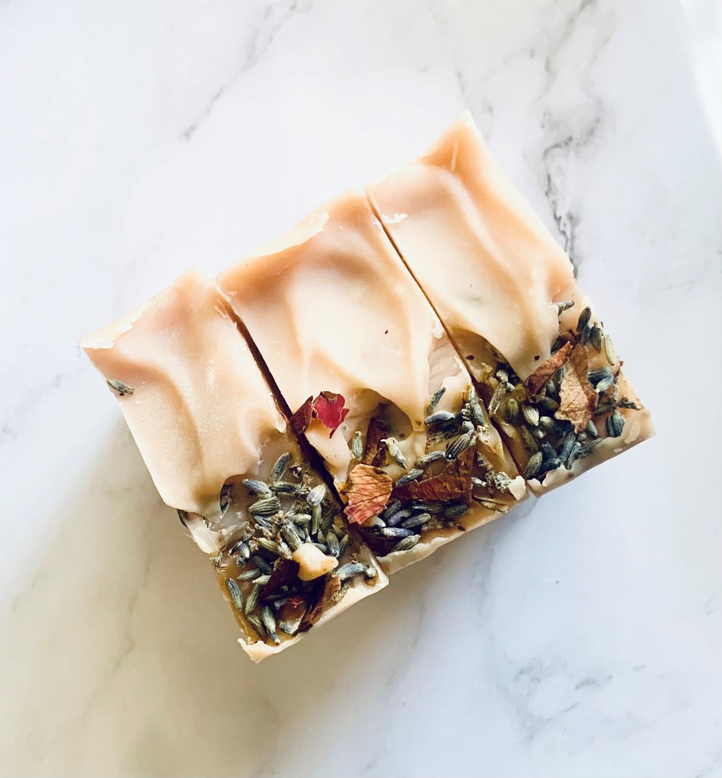 Hemp Infused Rose Geranium and Lavender Cold Process Soap by Kanna Botana