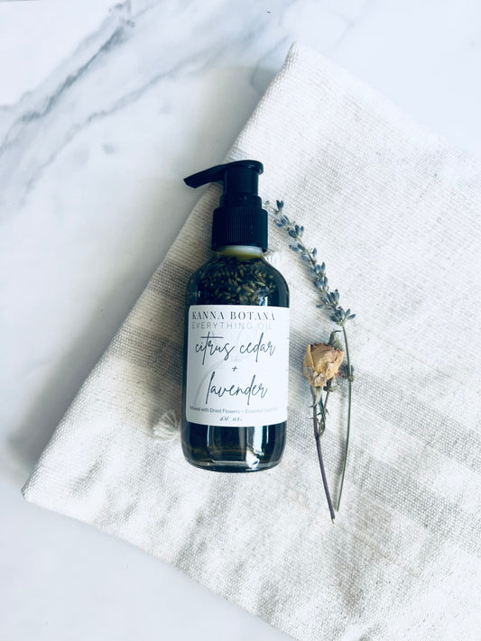 citrus cedar and lavender body oil 